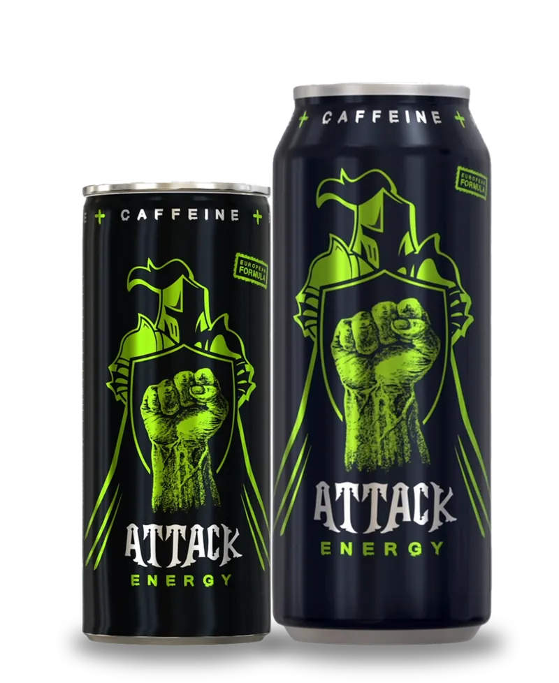 ATTACK Energy 250 ml and 450 ml